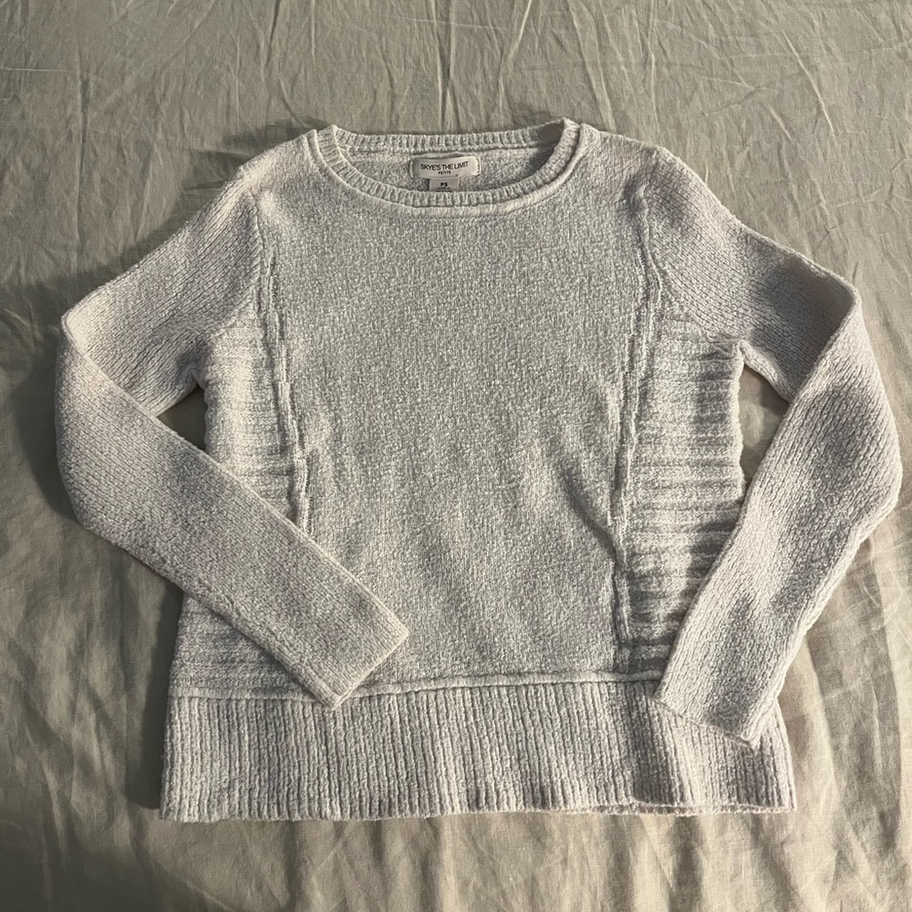 Fuzzy white/cream colored sweater